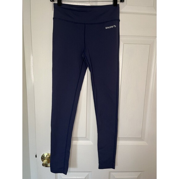 Baleaf Dark Blue Workout Leggings Women Size Small - Picture 1 of 5